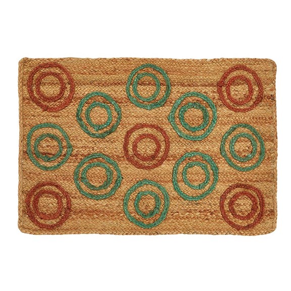 47th   Main DMR002 Circle Print Jute Rug