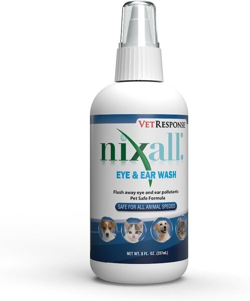 Nixall VetResponse Eye and Ear Dog， Cat and Horse Wash