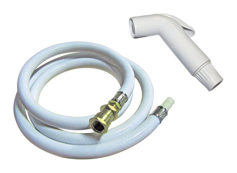 SINK HOSE WITH SPRAY WHT