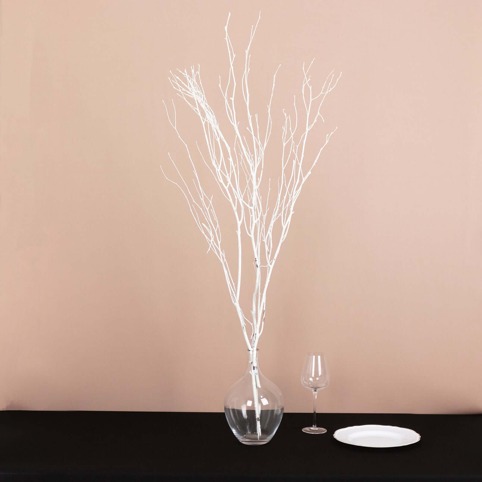 6 Pack White Decorative Birch Tree Branches, Extra Long Natural Dried Willow Twigs Sticks Vase Fillers - 46