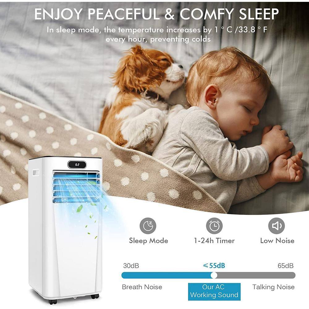 Gymax 10000 BTU 24H Timer Portable Air Conditioner 3-in-1 Air Cooler wFan  Dehumidifier Mode GYMHD0122