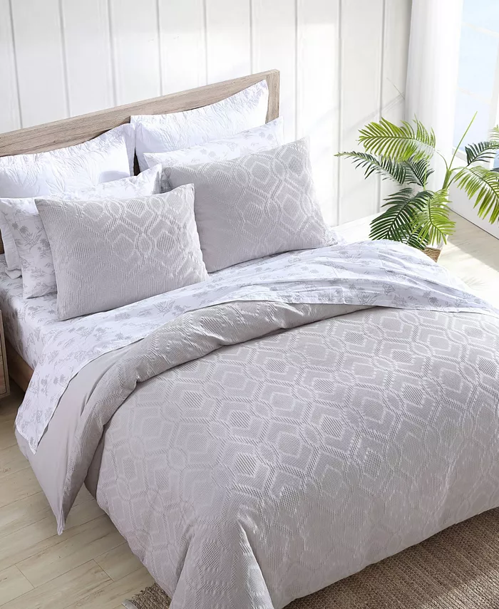 Tommy Bahama Home CLOSEOUT! Tommy Bahama Textured Waffle Queen Comforter 3 Piece Set