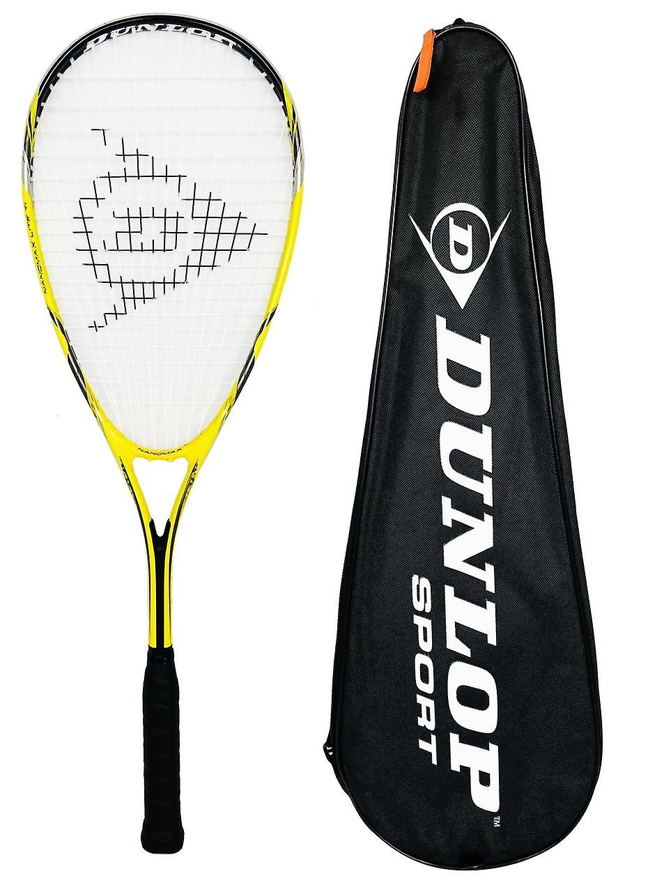 Dunlop nanomax lite squash racket + carry case