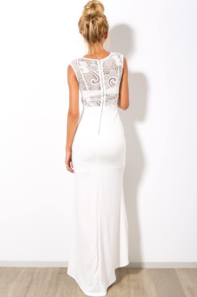 Lace Until Dawn Maxi White