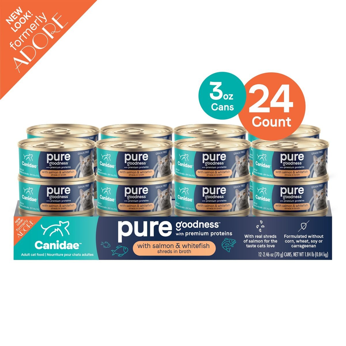 CANIDAE Adore Grain-Free Salmon and Whitefish in Broth Canned Cat Food