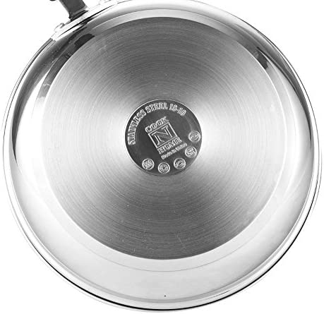 Cook N Home Professional Stainless Steel Stockpot， 5 QT， Silver