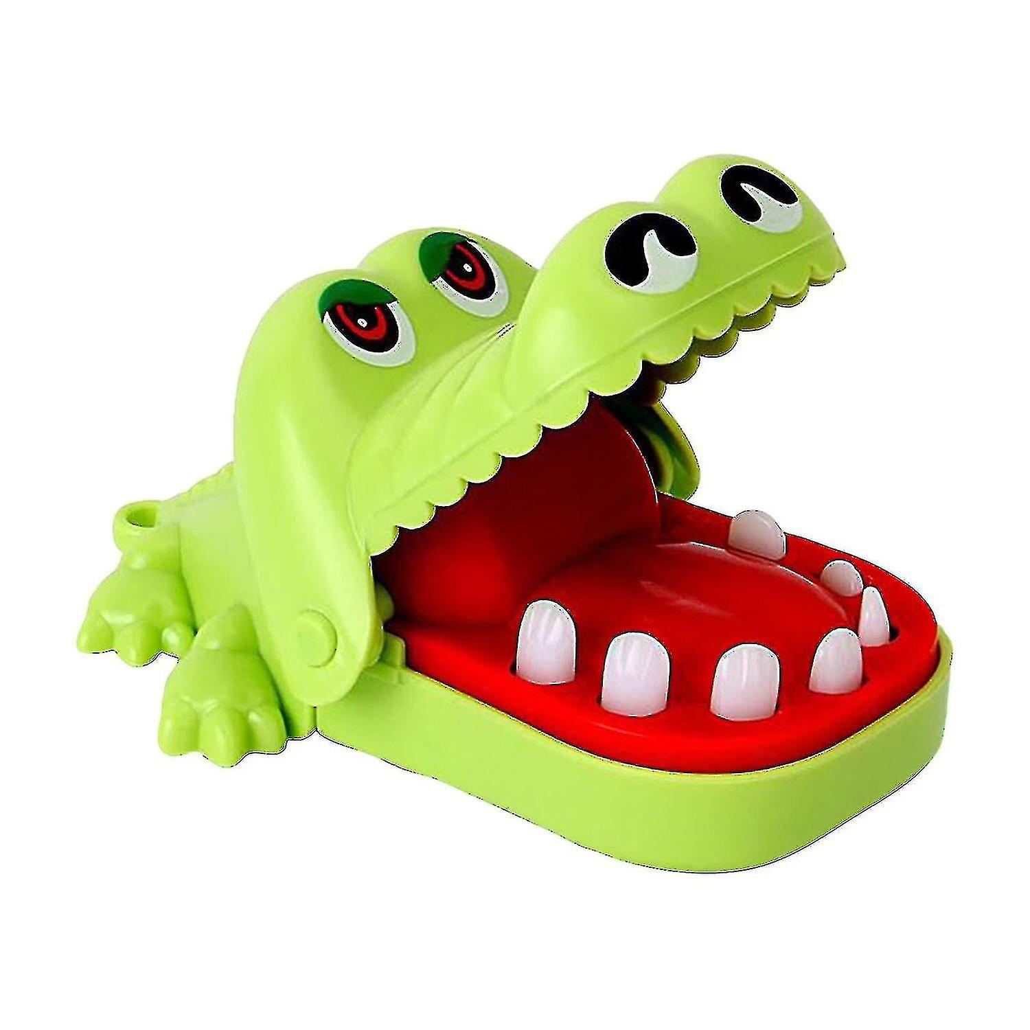 Children Game Toy Crocodile Mouth Tooth Bite Hand Finger Family Game Light Green