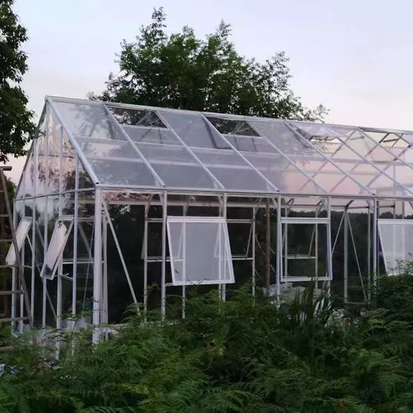 Supply customized 8mm pc hollow sheet small greenhouse for home use