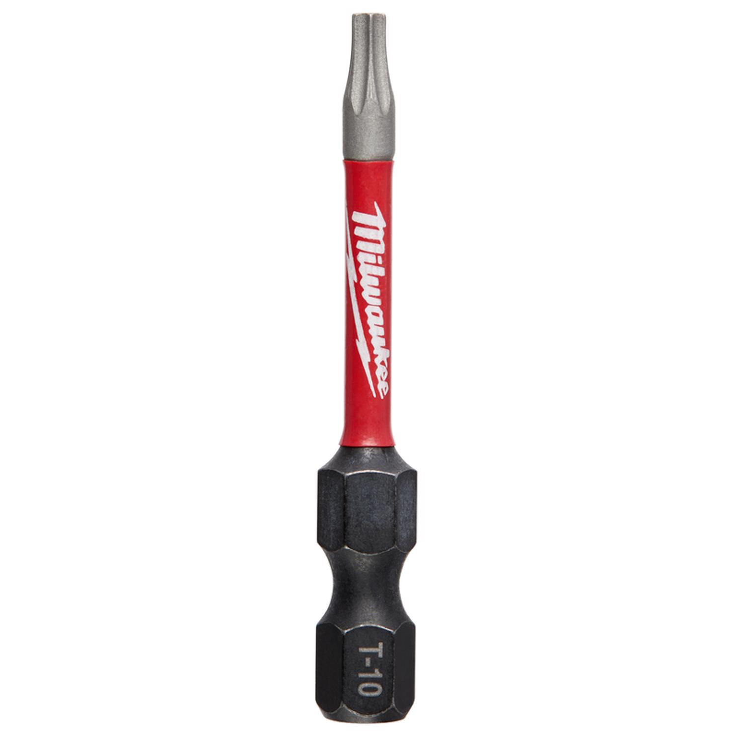 MW Shockwave Torx T10 X 2 in. L Screwdriver Bit Steel 1 pc