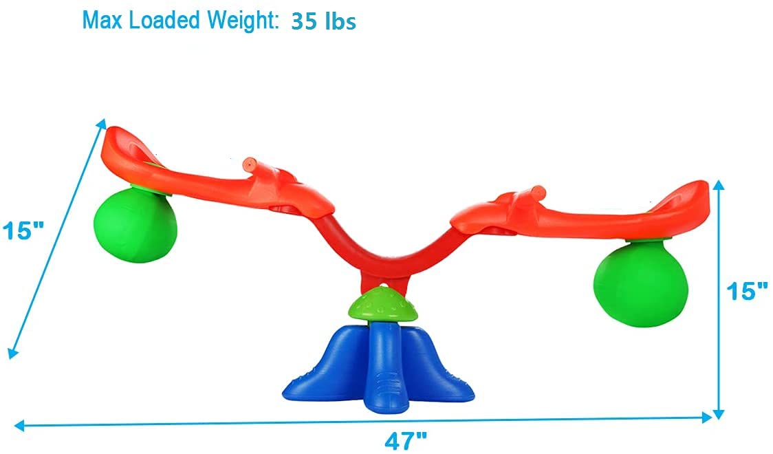 Kids Seesaw Swivel Teeter Totter Playground Equipment