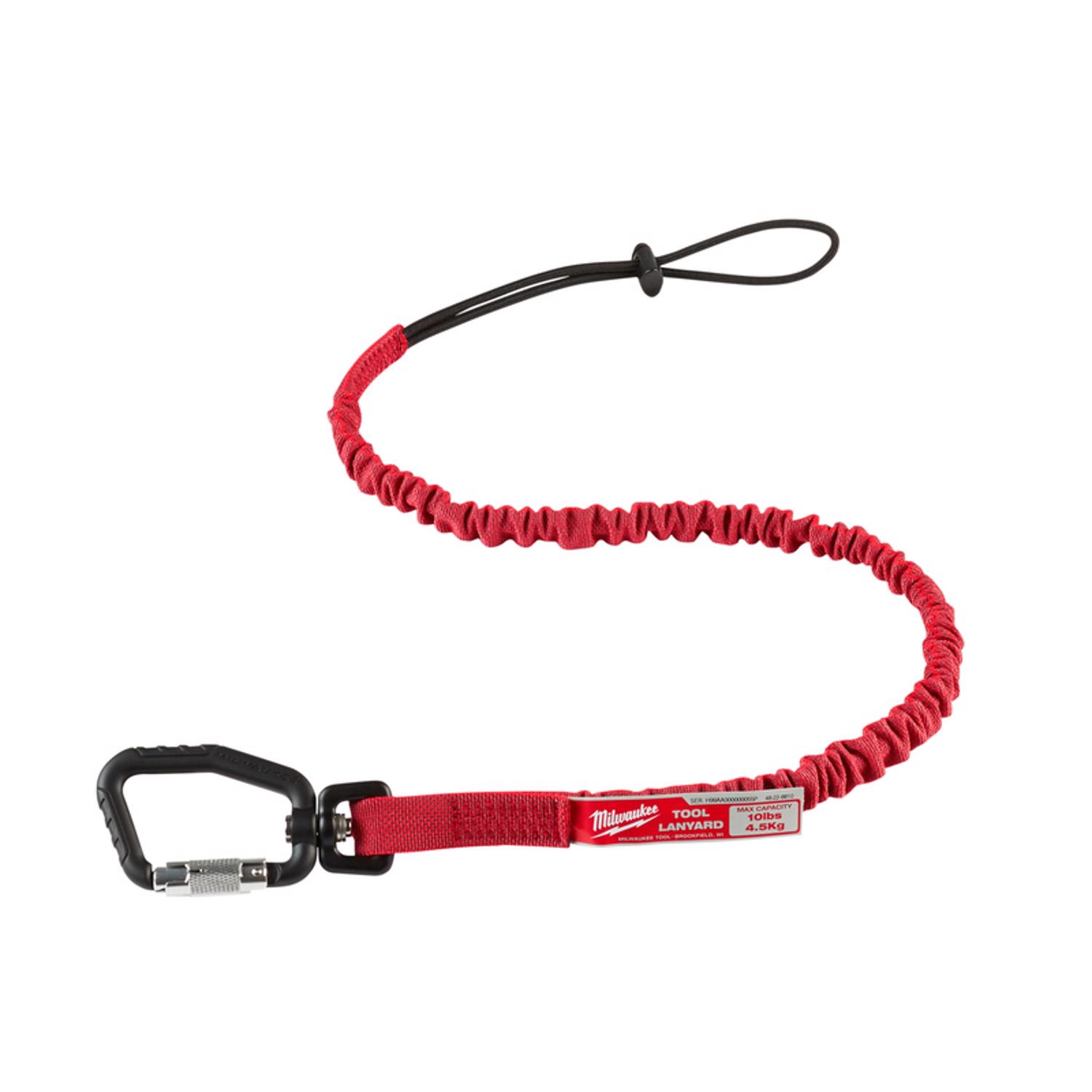 MW Nylon/Stainless Steel Red Locking Tool Lanyard 1 pk