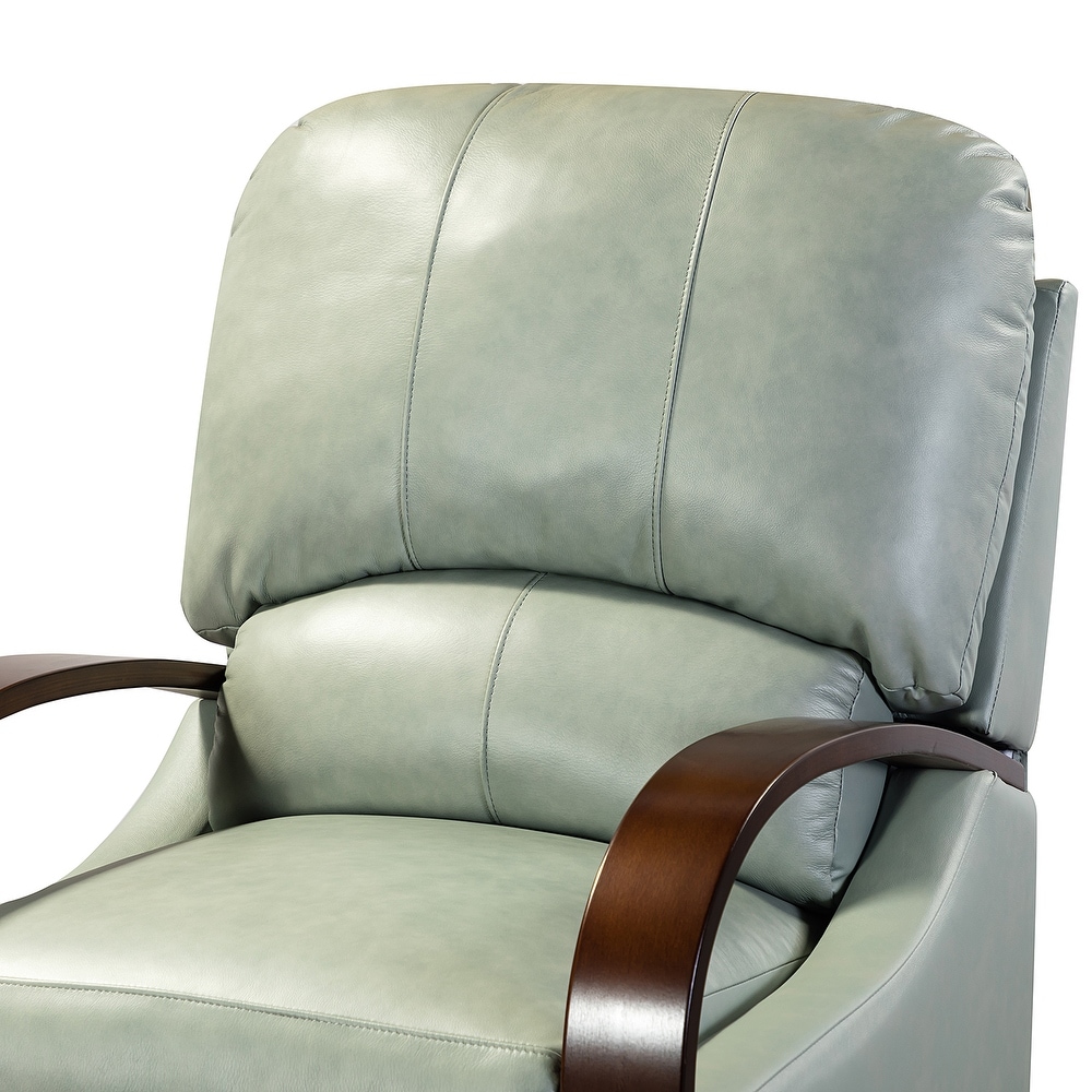 Alexandra Genuine Leather Manual Recliner