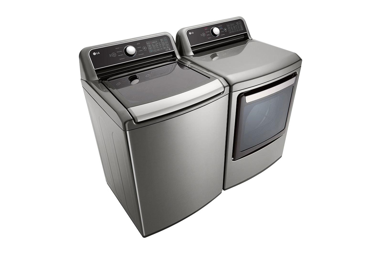 Lg DLE7400VE 7.3 Cu. Ft. Ultra Large Capacity Smart Wi-Fi Enabled Rear Control Electric Dryer With Easyload™ Door