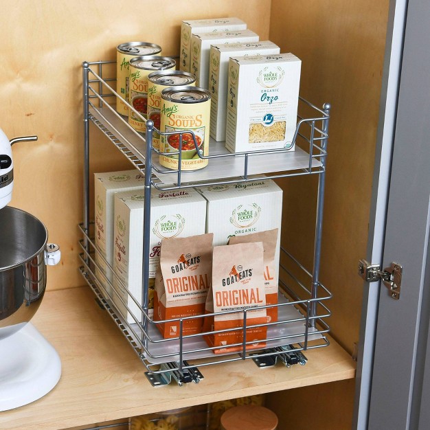 2 tier Pantry Organizer Nickel