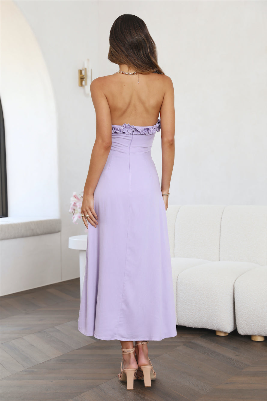 Shining Stars Midi Dress Lilac