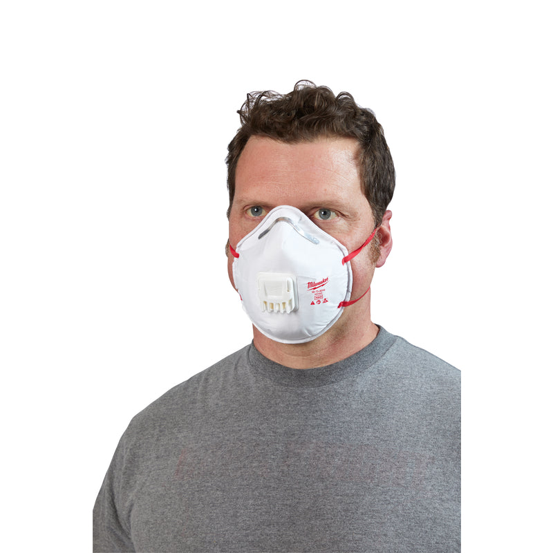 RESPIRATOR N95 VLV WHT