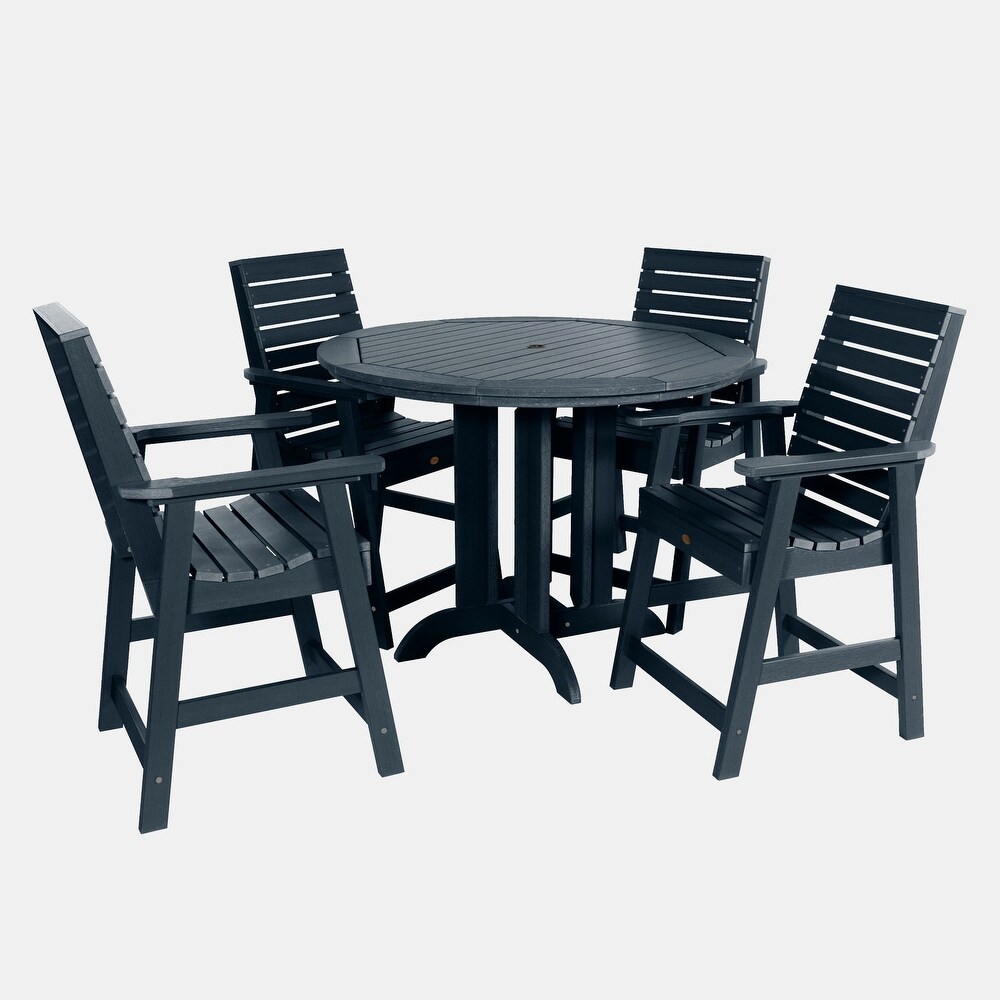 Weatherly 5 piece Outdoor Dining Set   48\