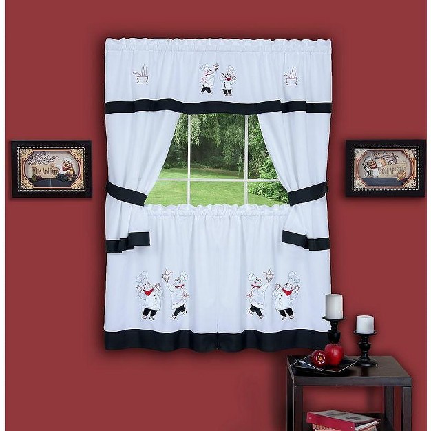 Goodgram Gourmet Complete Cottage Kitchen Curtain Set By Goodgram