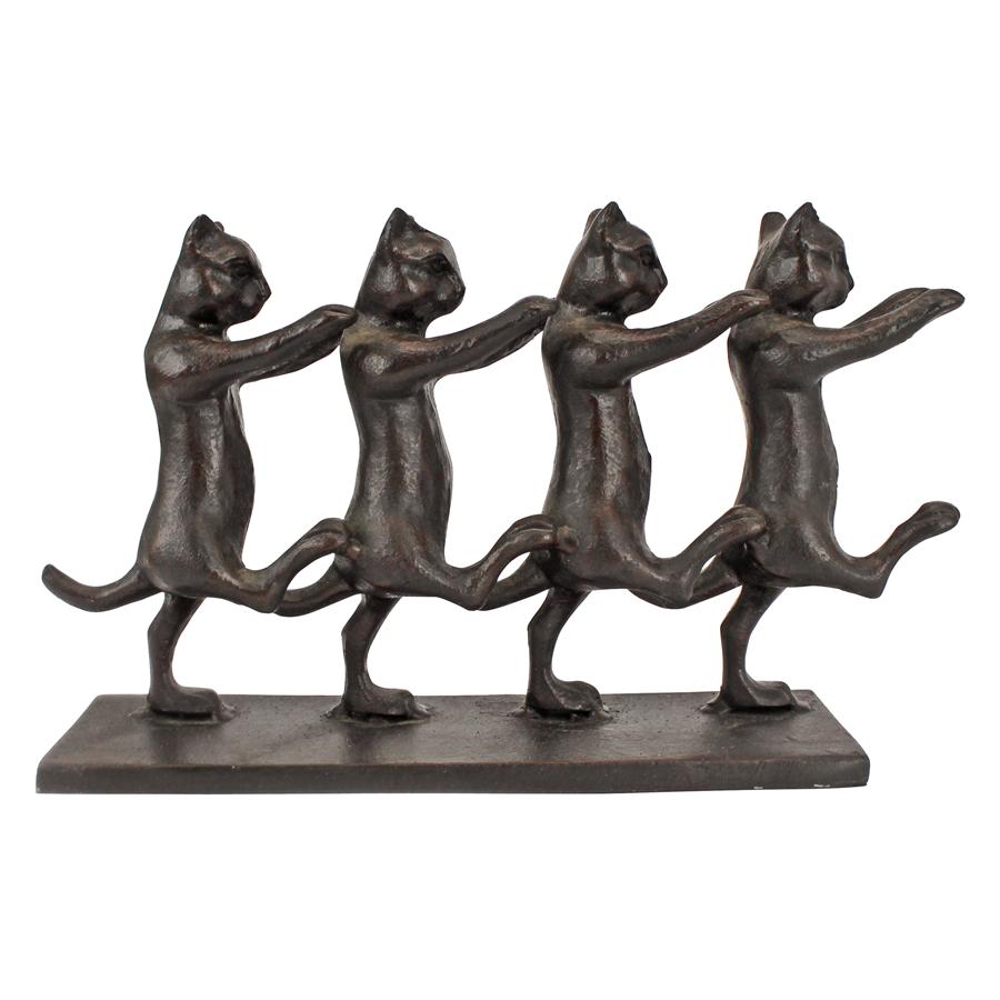 Design Toscano 7" Chorus Line Cats Garden Statue