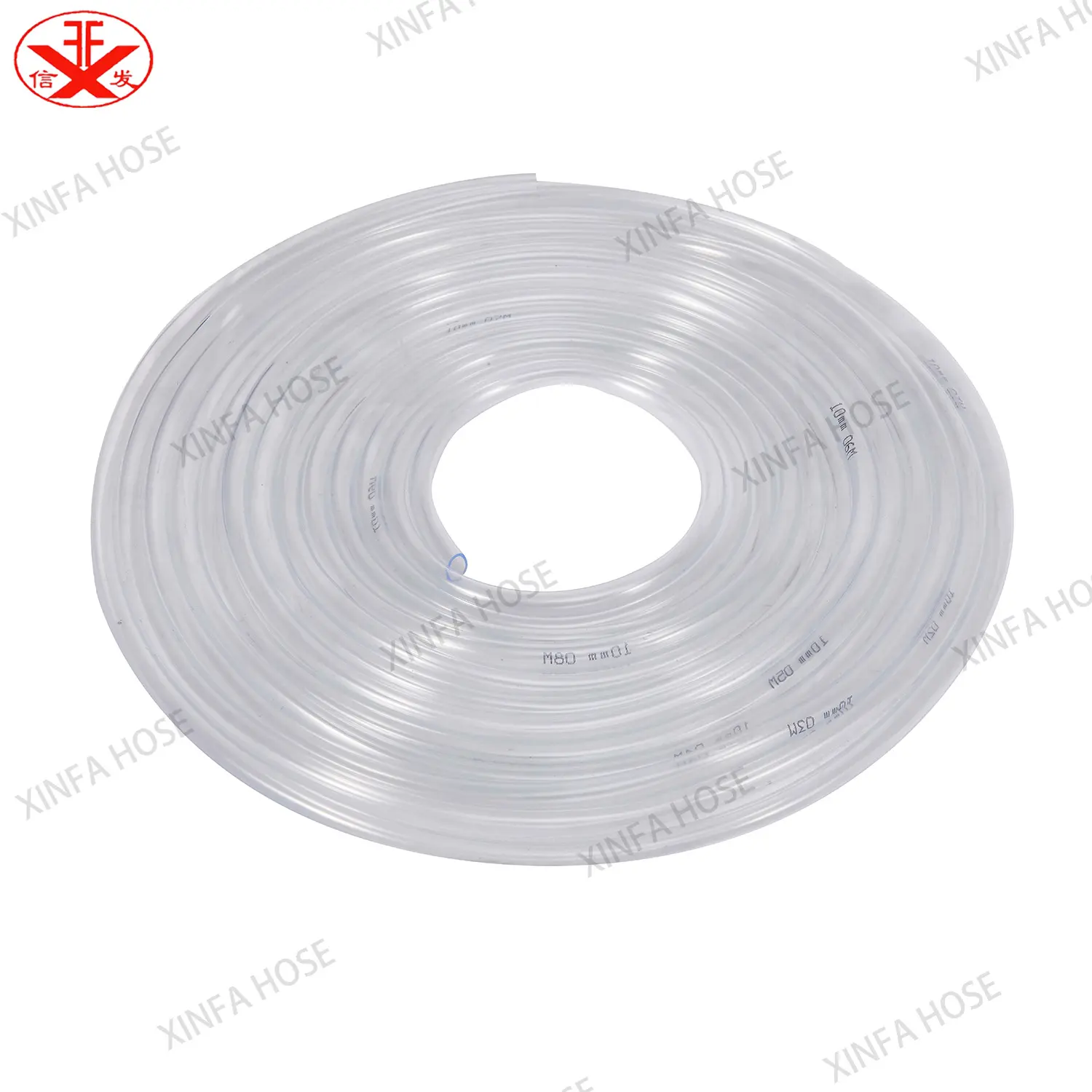 PVC transparent hose pipe PVC clear hose fluid hose 1inch