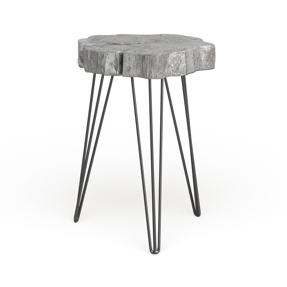 Polystone Modern Accent Table 26 x 19 x 19