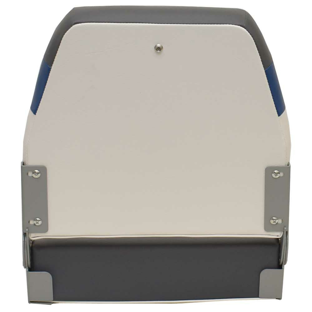 Marine Boat Folding Fishing Seat 75108WBC | White Charcoal Blue