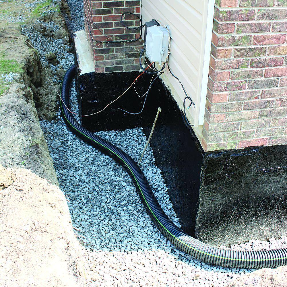 Advanced Drainage Systems 3 in. x 100 ft. Singlewall Solid Drain Pipe 03510100