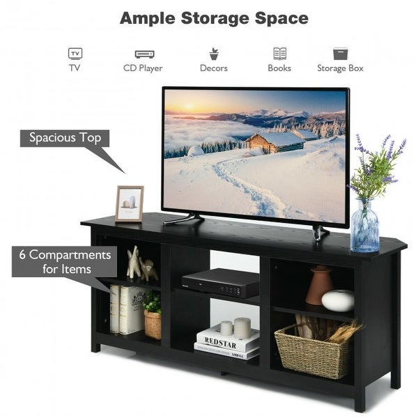 2-Tier Entertainment Media Console Center- - 58