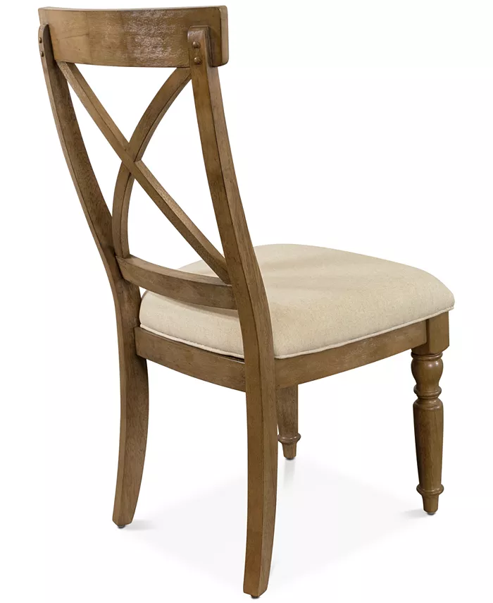 Furniture Aberdeen X-Back Upholstered Side Chair