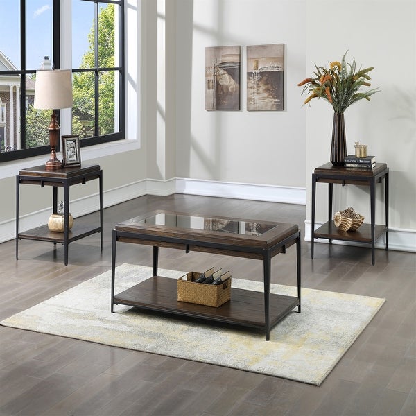 Espresso Solid Wood Waco End Table