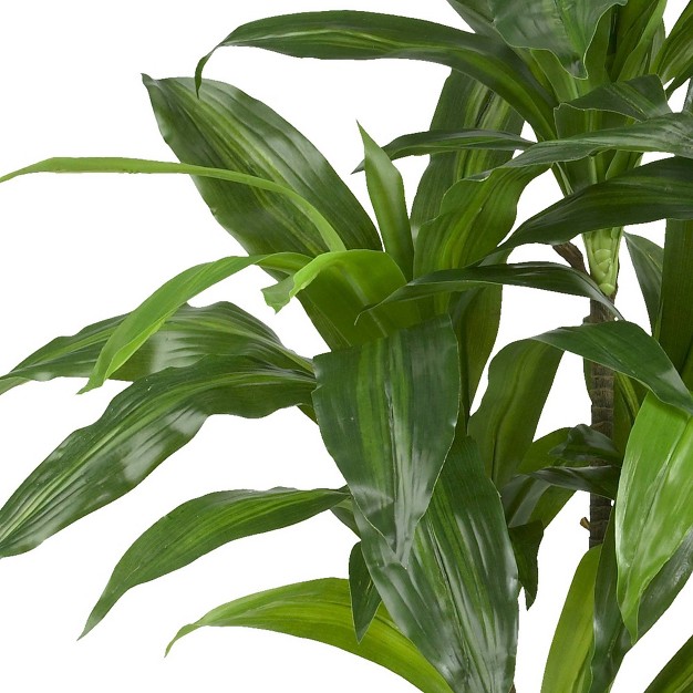 3 5ft Artificial Dracaena Silk Plant In Pot Nearly Natural