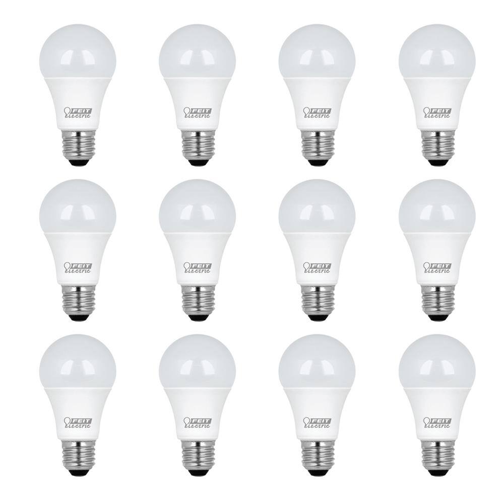 Feit Electric 75W Equivalent Daylight (5000K) A19 LED Light Bulb (12-Pack) A110085010KLED26