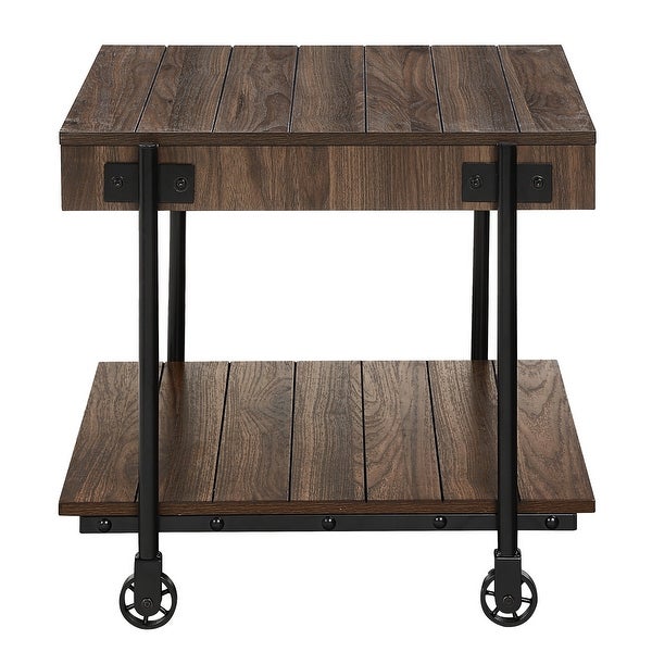 Hyssop Farmhouse 24-in End Table by Furniture of America