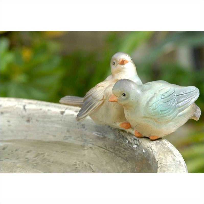 Pemberly Row Bird Bath Outdoor Water Fountain