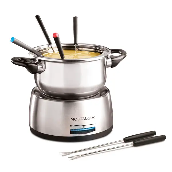 Nostalgia Electrics Stainless Steel Electric Fondue Pot