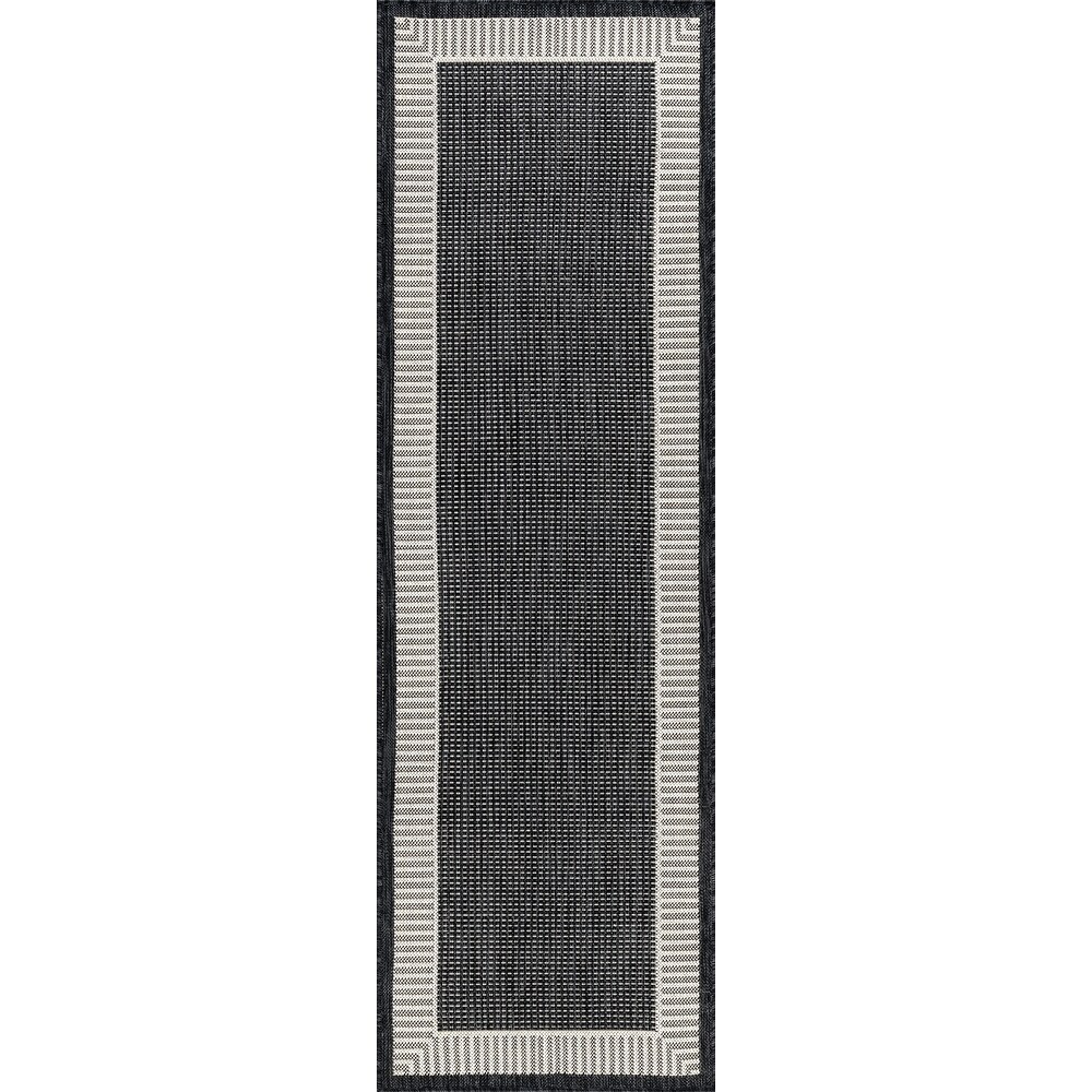 Exo Coastal Striped Border Indoor/ Outdoor Area Rug