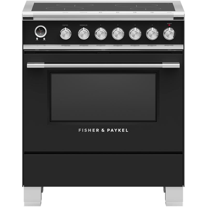 Fisher & Paykel 30-inch Freestanding Electric Range with Induction Technology OR30SCI6B1