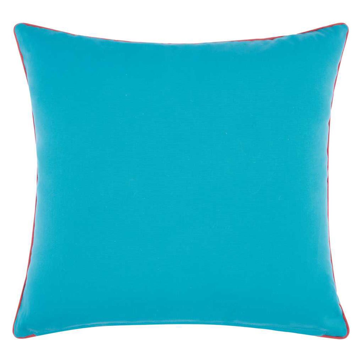 Mina Victory Embellished Corals Turquoise Green Outdoor Throw Pillow