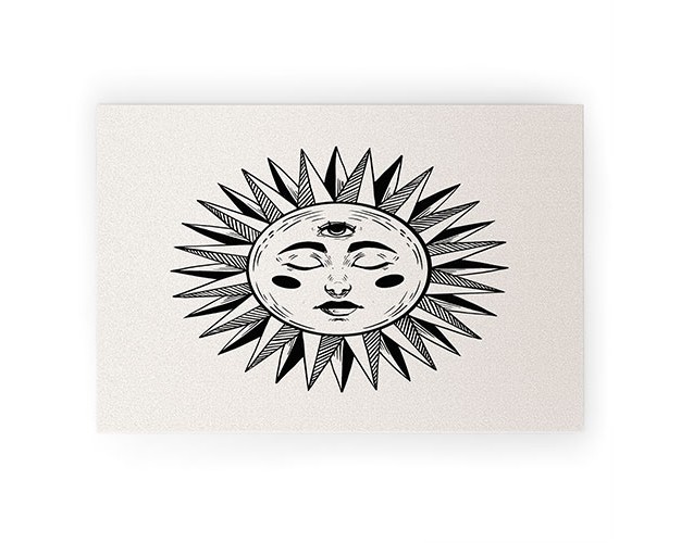 Avenie Vintage Sun I Welcome Mat society6