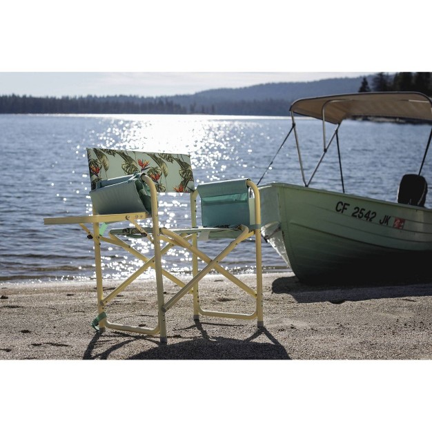 Picnic Time Outdoor Directors Chair Tropical