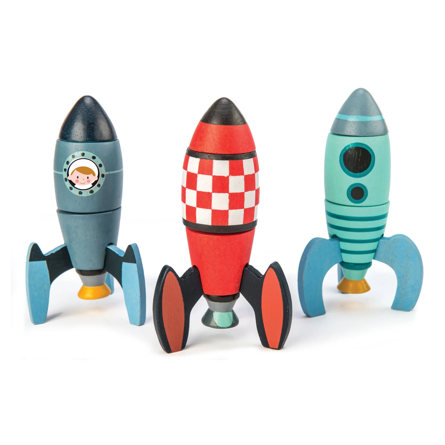 Wooden Rocket Construction Set