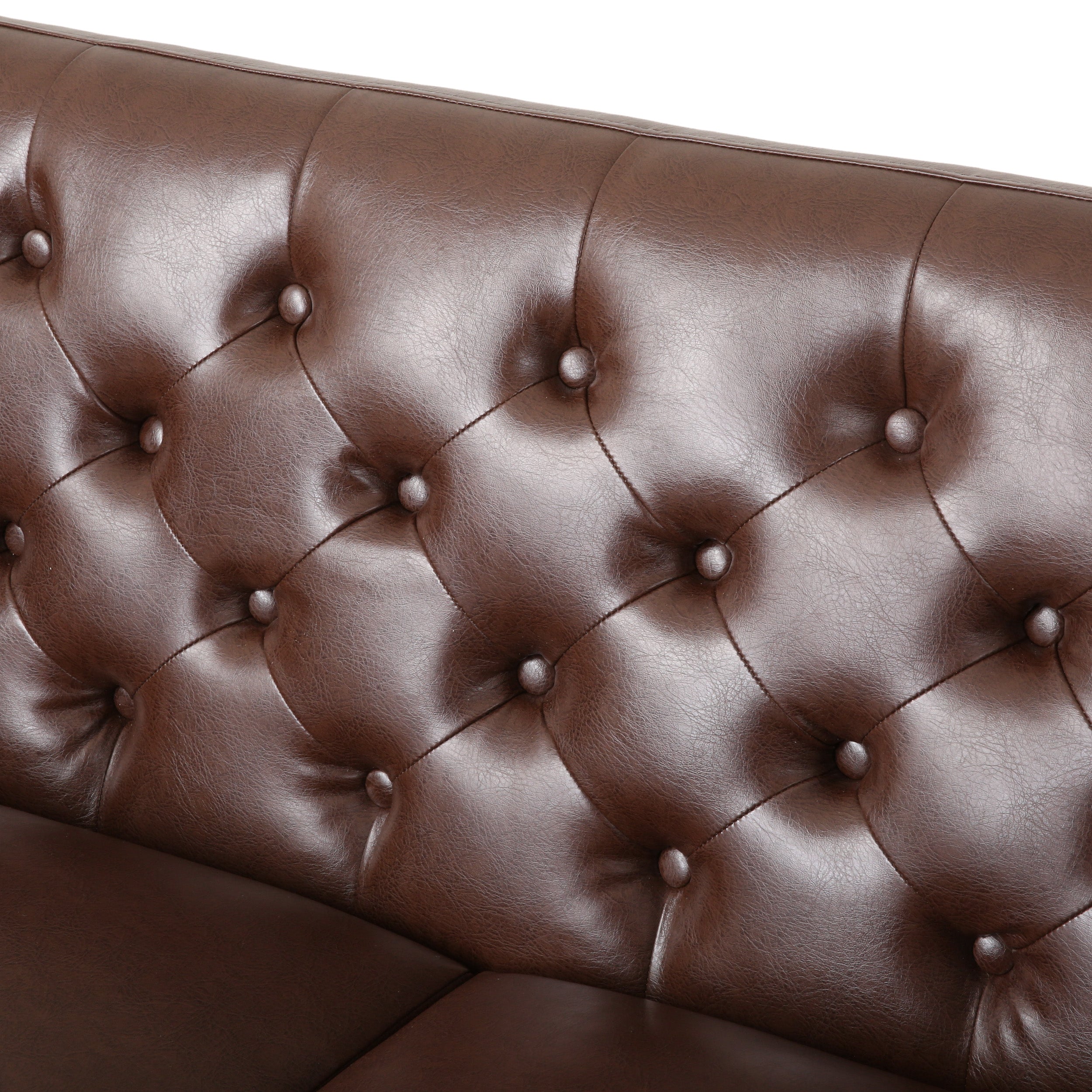 Drache Contemporary Upholstered Tufted Loveseat