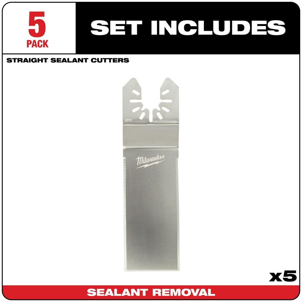 Milwaukee OPEN-LOK WIDE SEALANT CUTTING BLADE 5PK 49-25-2231 from Milwaukee