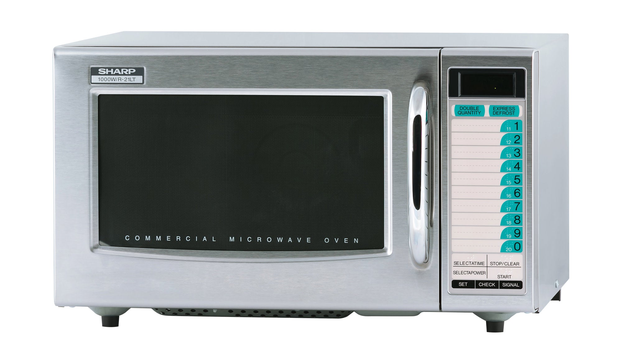 Sharp R-21Ltf 1000 Watt Commercial Microwave - Stainless Steel