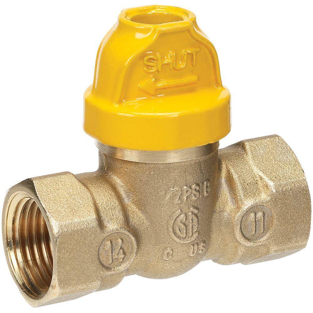 Everbilt 12 in. FIP x 12 in. FIP Safety Handle Brass Gas Ball Valve VGV1SOB3EB