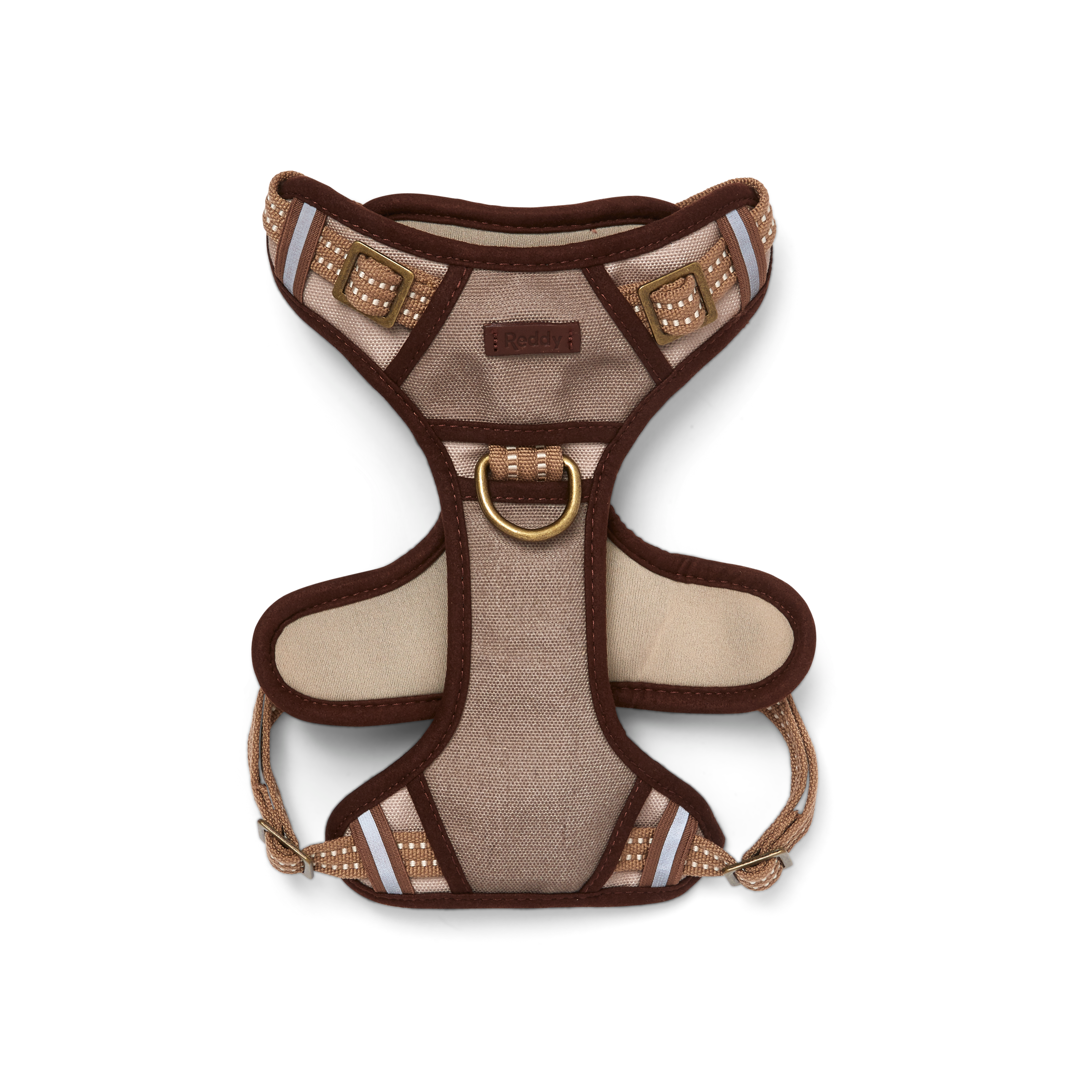 Reddy Tan Canvas Dog Harness， Medium