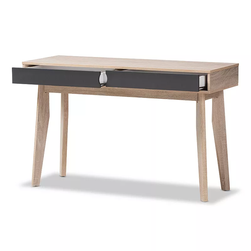 Baxton Studio Fella 2-Drawer Desk