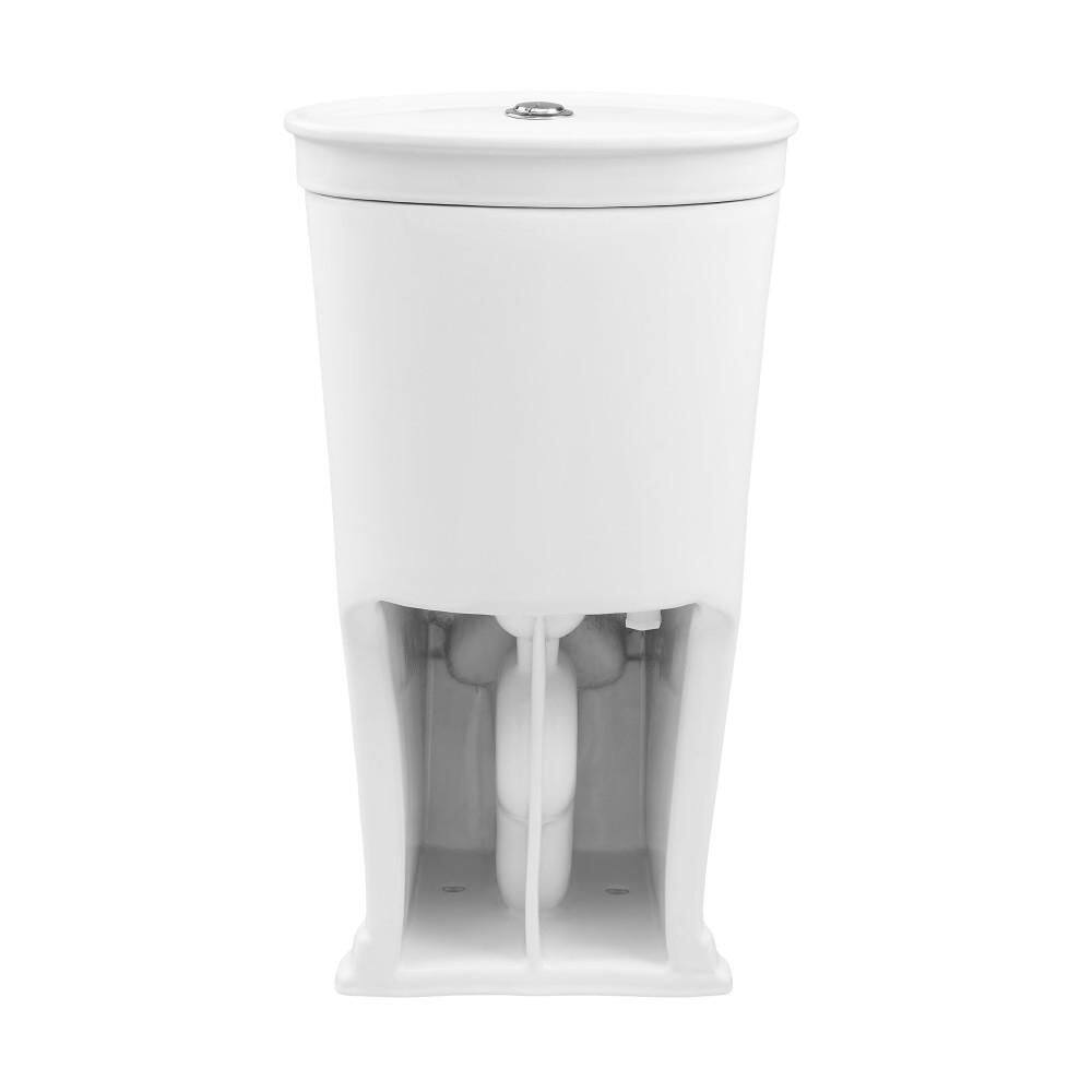 Swiss Madison Santorini 1-piece 1.11.6 GPF Dual Flush Elongated Toilet in Glossy White Seat Included SM-1T190