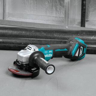 Makita 18V Brushless 4-12 in.  5 in. Cordless Paddle Switch Cut-OffAngle Grinder with Electric Brake (Tool Only) XAG20Z