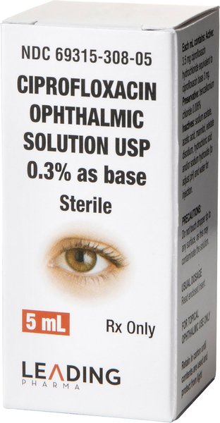 Ciprofloxacin (Generic) Ophthalmic Solution 0.3%